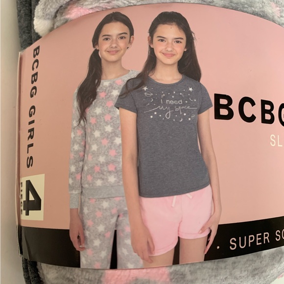 BCBG Girls Sleep Set Pajamas Lounge Wear NWT 4 Piece Set Size Large 14 - 16 - Picture 8 of 8